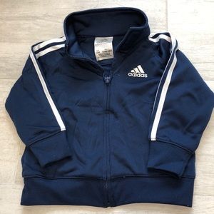 Navy blue adidas track jacket 12 months